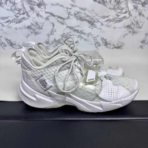 Nike Jordan Why Not Zer0.3 Basketball Shoes Mens Size 11.5 White Sneakers - Picture 2 of 15